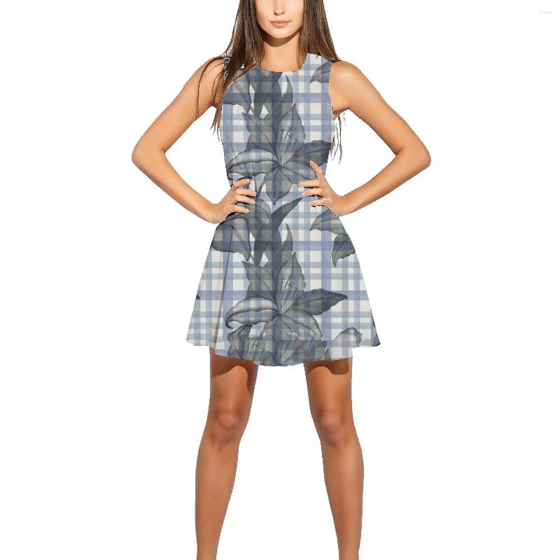 Casual Dresses Middle-aged Floral Print Women's Fashion Dress Is Slim And 2023 Light Sleeveless T-shirt, Gray
Casual Dresses Middle-aged Floral Print Women's Fashion Dress Is Slim And 2023 Light Sleeveless T-shirt, Gray