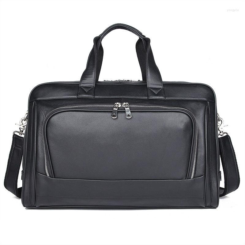 Duffel Bags Large Capacity Travel Handbag Zipper Men Weekend Black Carry On Hand Luggage Soft Leather Shouder Bag
Duffel Bags Large Capacity Travel Handbag Zipper Men Weekend Black Carry On Hand Luggage Soft Leather Shouder Bag