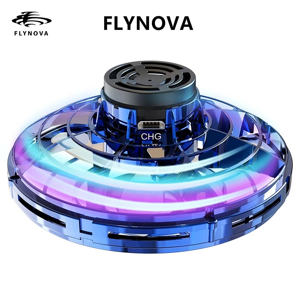 Flynova RC Aircraft Mini Flying Spinner Boomerang Magic Mini UFO Drone Flyorb Fidget Toys Original Product LT0054