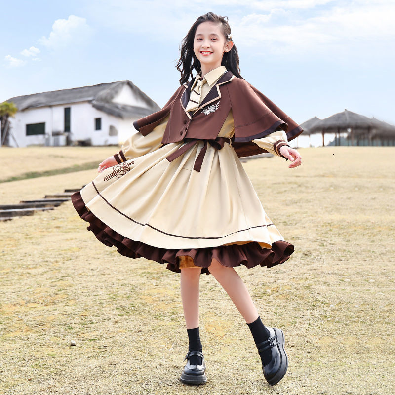 Girl's Dresses Girls' Lolita Spring Academy Style Princess and Autumn Suit Skirt 230413, Black
Girl's Dresses Girls' Lolita Spring Academy Style Princess and Autumn Suit Skirt 230413, Black