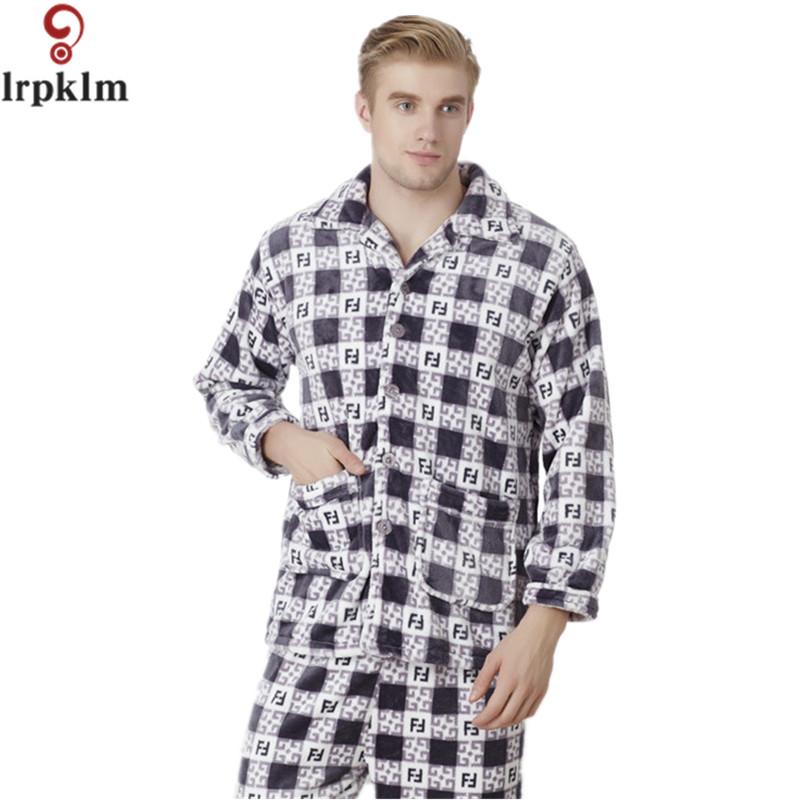 Men's Sleepwear Flannel Autumn And Winter Men Thicken Pajama Set Print Turn Down Collar Button Pocket Sleep Coral Fleece Home Wear SY771, 205
Men's Sleepwear Flannel Autumn And Winter Men Thicken Pajama Set Print Turn Down Collar Button Pocket Sleep Coral Fleece Home Wear SY771, 205