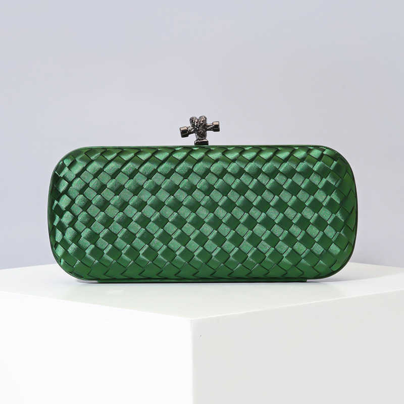 Evening Bags Bag Silk Woven Women s Hand Slant Across Simple Dinner 231114