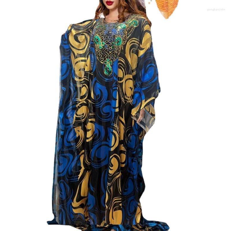 Ethnic Clothing African Dresses For Women Summer 3/4 Sleeve Polyester Printing Sequined Long Dress Maxi Clothes
Ethnic Clothing African Dresses For Women Summer 3/4 Sleeve Polyester Printing Sequined Long Dress Maxi Clothes