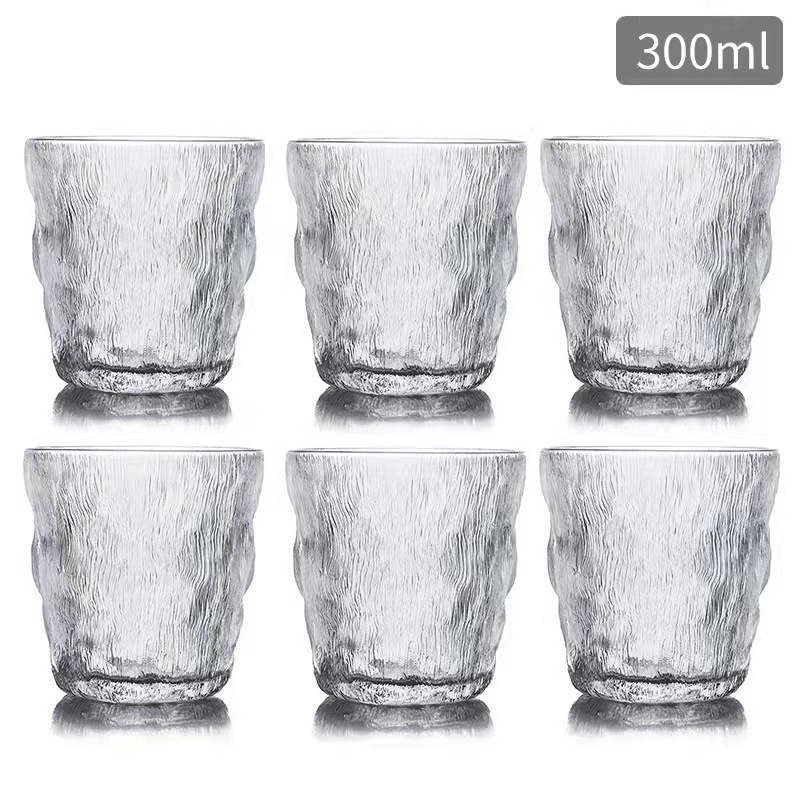 Nordic ins wind Frosted Transparent Glass Cup Beautiful Coffee Mug Home Liquor Spirits Wine Glass Beer Glass Cocktail Glass
