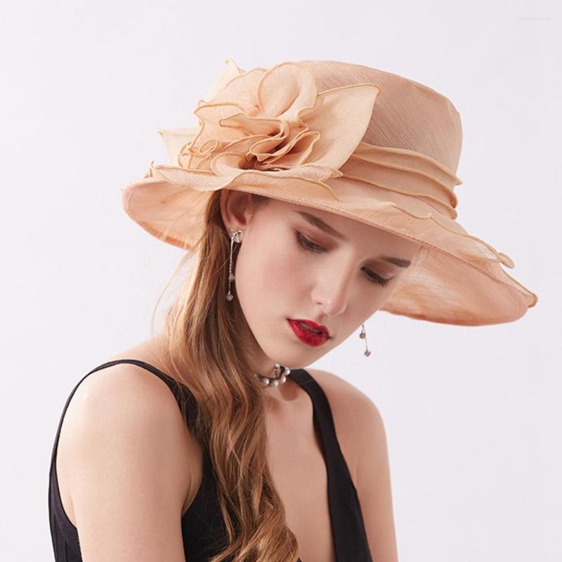 Wide Brim Hats Fashion Woman Lady Spring Summer Flower Hat Foldable Grenadine Beach Sun
Wide Brim Hats Fashion Woman Lady Spring Summer Flower Hat Foldable Grenadine Beach Sun