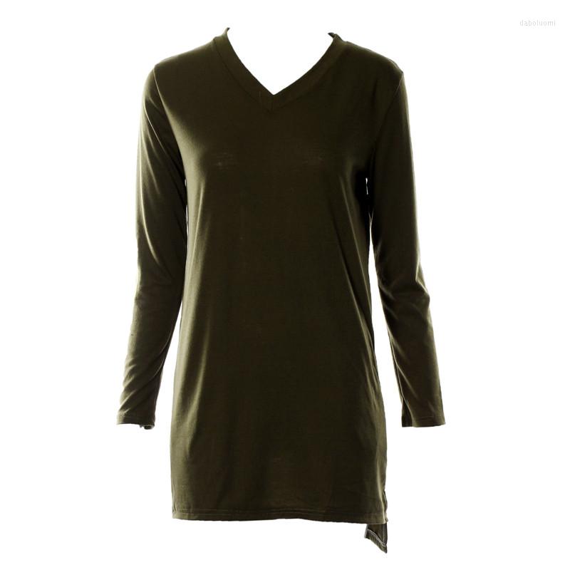 Women's Blouses OVERMALL Woman Long Sleeve Side-Slit Two Pockets V-Neckline Longline Top, Army green
Women's Blouses OVERMALL Woman Long Sleeve Side-Slit Two Pockets V-Neckline Longline Top, Army green