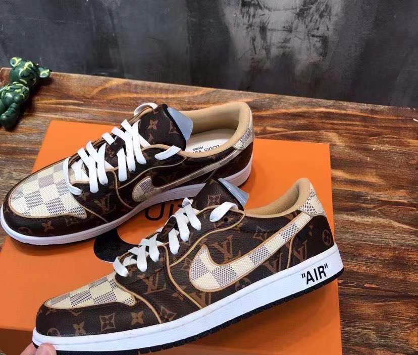 Louis Vuitton Air Force One Basketball Shoes, Beige 
Louis Vuitton Air Force One Basketball Shoes, Beige