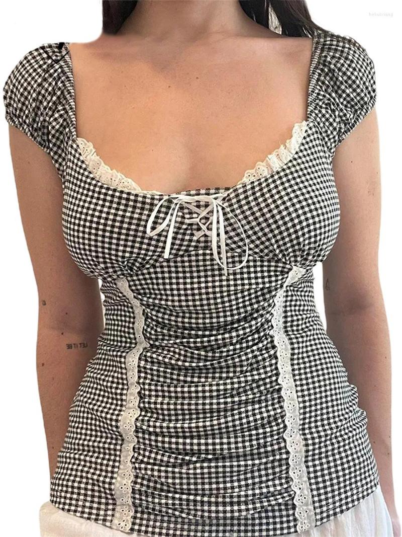Women' Blouses Women Y2k Summer Short Sleeve T-shirt Plaid Tops Sweatshirt Pullover Tunics Casual Party Spring Shirt, 12-black white
Women' Blouses Women Y2k Summer Short Sleeve T-shirt Plaid Tops Sweatshirt Pullover Tunics Casual Party Spring Shirt, 12-black white