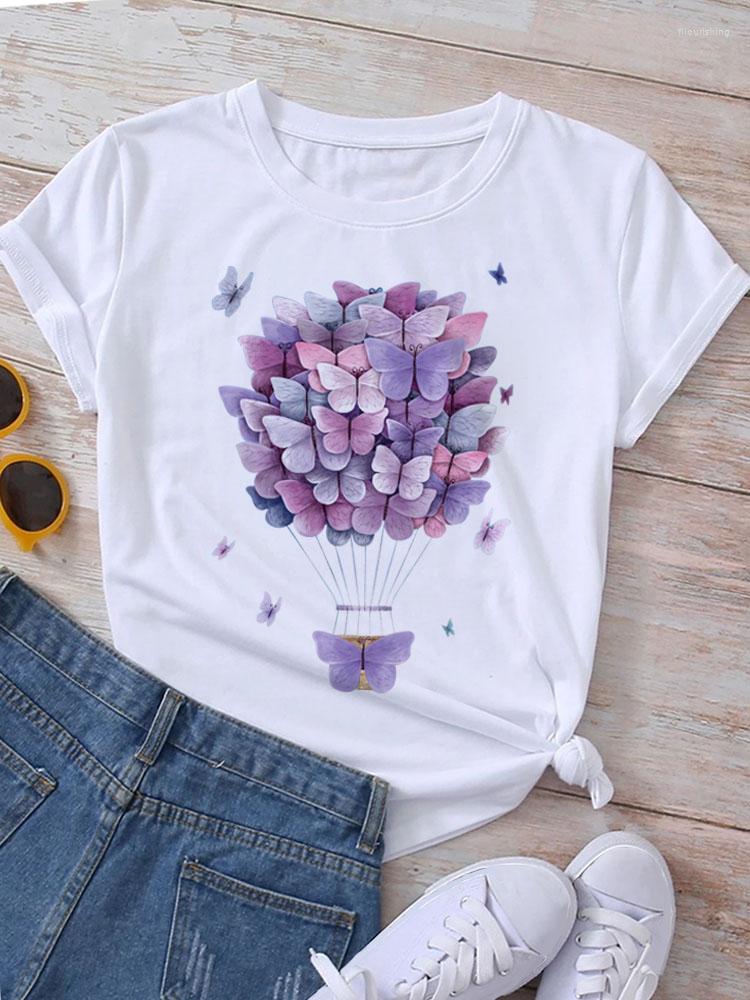 Women's T Shirts Summer Female Short Sleeve Cute Graphic Tee Ladies Tops Tees Butterflies Balloons Print Shirt Women Fashion, Wt5688
Women's T Shirts Summer Female Short Sleeve Cute Graphic Tee Ladies Tops Tees Butterflies Balloons Print Shirt Women Fashion, Wt5688