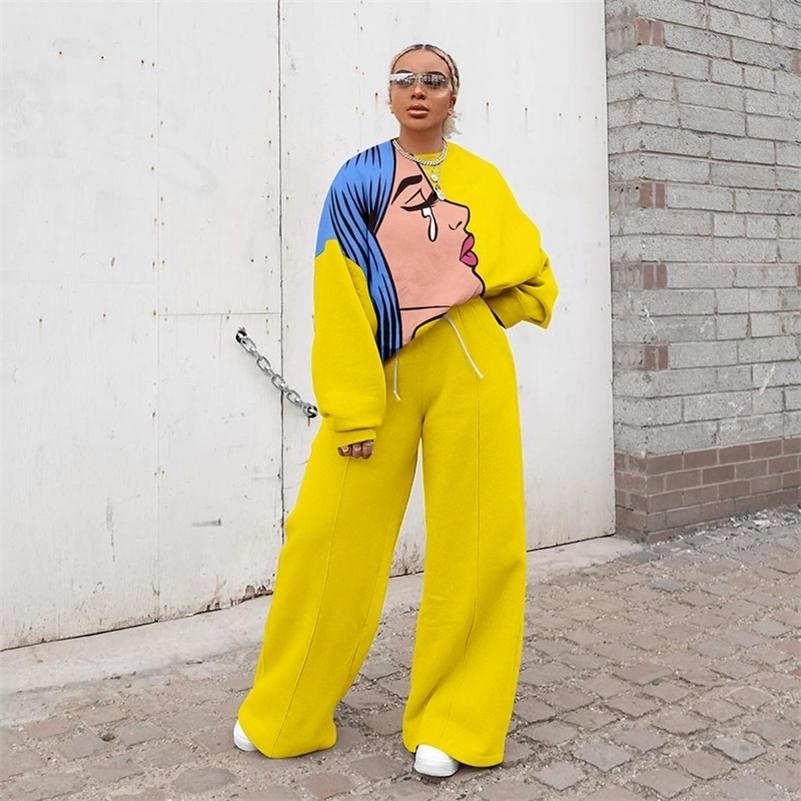 Cartoon Print Women's Oversize Tracksuit - Cozy Two-Piece Set with Wide Leg Pants for Autumn Fashion, Sq3648 apricot
Cartoon Print Women's Oversize Tracksuit - Cozy Two-Piece Set with Wide Leg Pants for Autumn Fashion, Sq3648 apricot