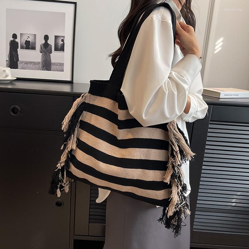 Evening Bags Large-capacity Knitting Bag For Women 2023 Casual Shoulder Selling Tote, Black
Evening Bags Large-capacity Knitting Bag For Women 2023 Casual Shoulder Selling Tote, Black