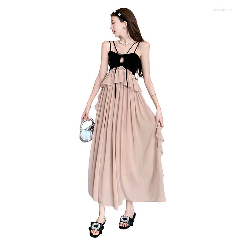 Casual Dresses 2023 Dress French Elegant Retro Patchwork Camisole Ruffle Edge Drawstring Personality Pattern, Champagne
Casual Dresses 2023 Dress French Elegant Retro Patchwork Camisole Ruffle Edge Drawstring Personality Pattern, Champagne