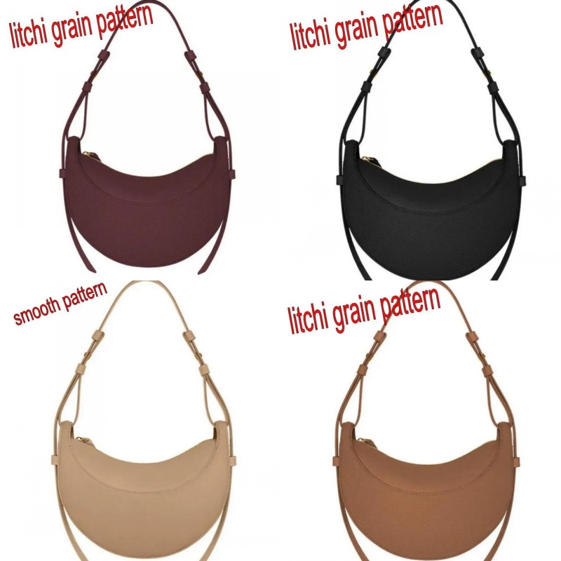 Fashion bag half moon crossbody designer bags Numero Dix purses black green white luxury shouler bags removable chain solid color simple XB048 C23