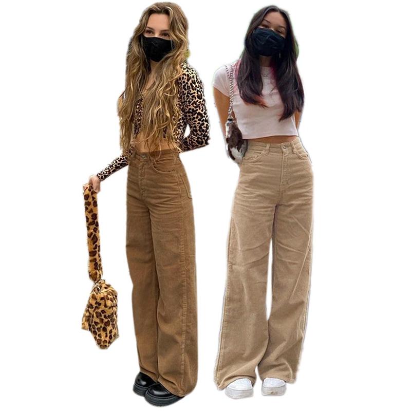 Women's Pants & Capris 2 Pcs Fashion Casual Corduroy Mopping Drape Wide-Leg Trousers S Size Khaki Skin Tone, Black
Women's Pants & Capris 2 Pcs Fashion Casual Corduroy Mopping Drape Wide-Leg Trousers S Size Khaki Skin Tone, Black