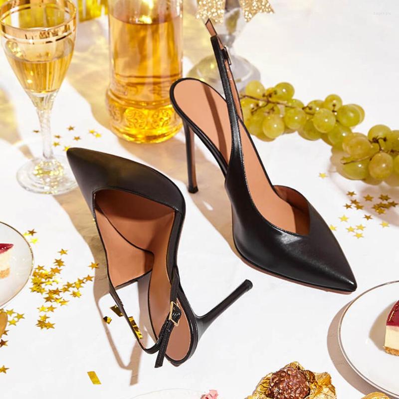 Sandals Pointed Toe Buckle Strap Fine Heels Fashion Party Women Shoes Solid Color Slingback Female Pumps Zapatillas Mujer, Picture shown
Sandals Pointed Toe Buckle Strap Fine Heels Fashion Party Women Shoes Solid Color Slingback Female Pumps Zapatillas Mujer, Picture shown