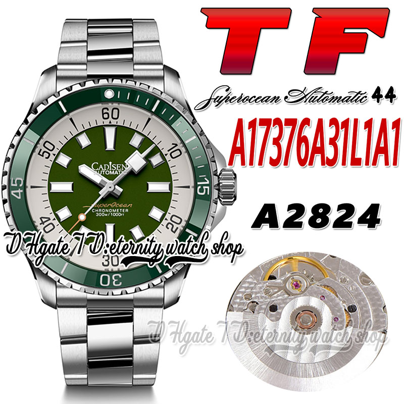 TF Superocean 44 ETA A2824 Automatic Mens Watch A17376A31L1A1 Ceramic Bezel Green White Dial Stick Markers Stainless Steel Bracelet Super Edition eternity Watches, Watch waterproof cost
TF Superocean 44 ETA A2824 Automatic Mens Watch A17376A31L1A1 Ceramic Bezel Green White Dial Stick Markers Stainless Steel Bracelet Super Edition eternity Watches, Watch waterproof cost
