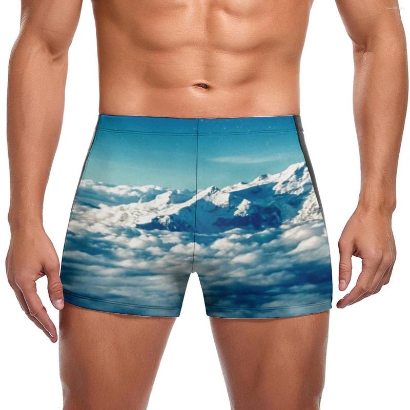 Men' Swimwear Himalayas Swimming Trunks Blue Sky Print Fashion Elastic Swim Boxers Training Large Size Men Swimsuit, Style-16
Men' Swimwear Himalayas Swimming Trunks Blue Sky Print Fashion Elastic Swim Boxers Training Large Size Men Swimsuit, Style-16