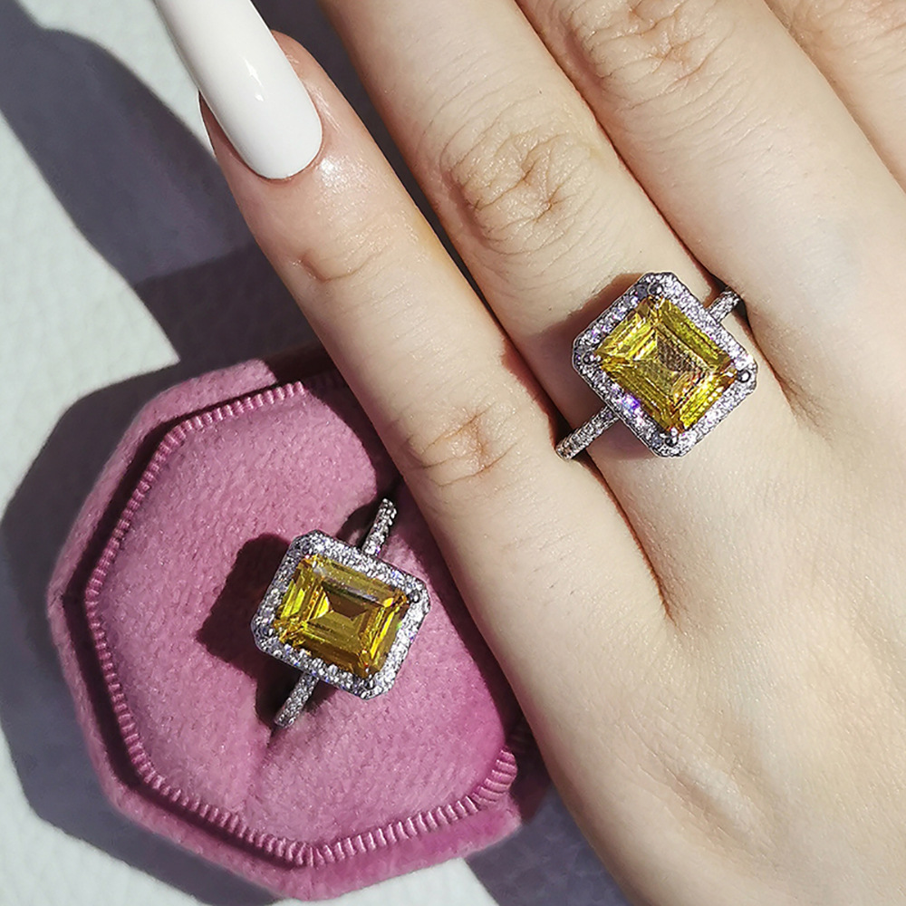 Emerald Cut Topaz Ring 925 Sterling silver Engagement Wedding Band Rings for Women Bridal Promise Party Jewelry Gift
Emerald Cut Topaz Ring 925 Sterling silver Engagement Wedding Band Rings for Women Bridal Promise Party Jewelry Gift