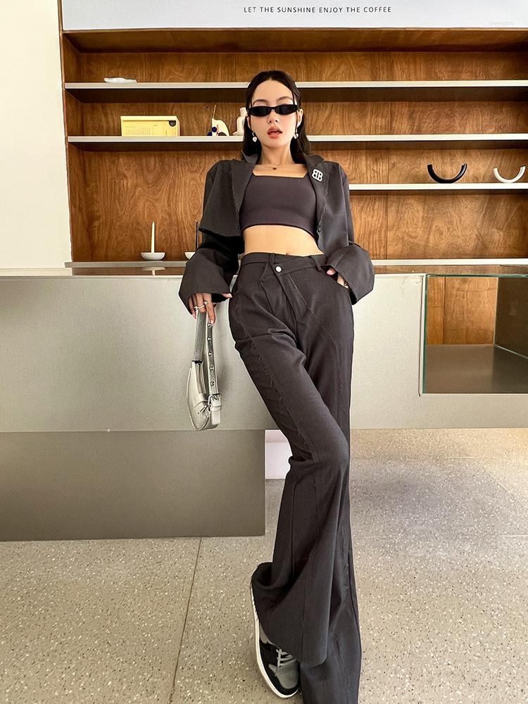 Women' Pants Women' Wide Leg Suit In Black Casual Style Floor Length Work Trouser With Pocket Zipper Smart Woman' Bottom
Women' Pants Women' Wide Leg Suit In Black Casual Style Floor Length Work Trouser With Pocket Zipper Smart Woman' Bottom