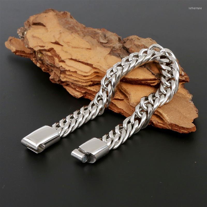 Charm Bracelets Fashion Stainless Steel Chain Hip Hop Cuban Chains Waterproof Male Jewelry Punk Men Accessories On Hand Band
Charm Bracelets Fashion Stainless Steel Chain Hip Hop Cuban Chains Waterproof Male Jewelry Punk Men Accessories On Hand Band