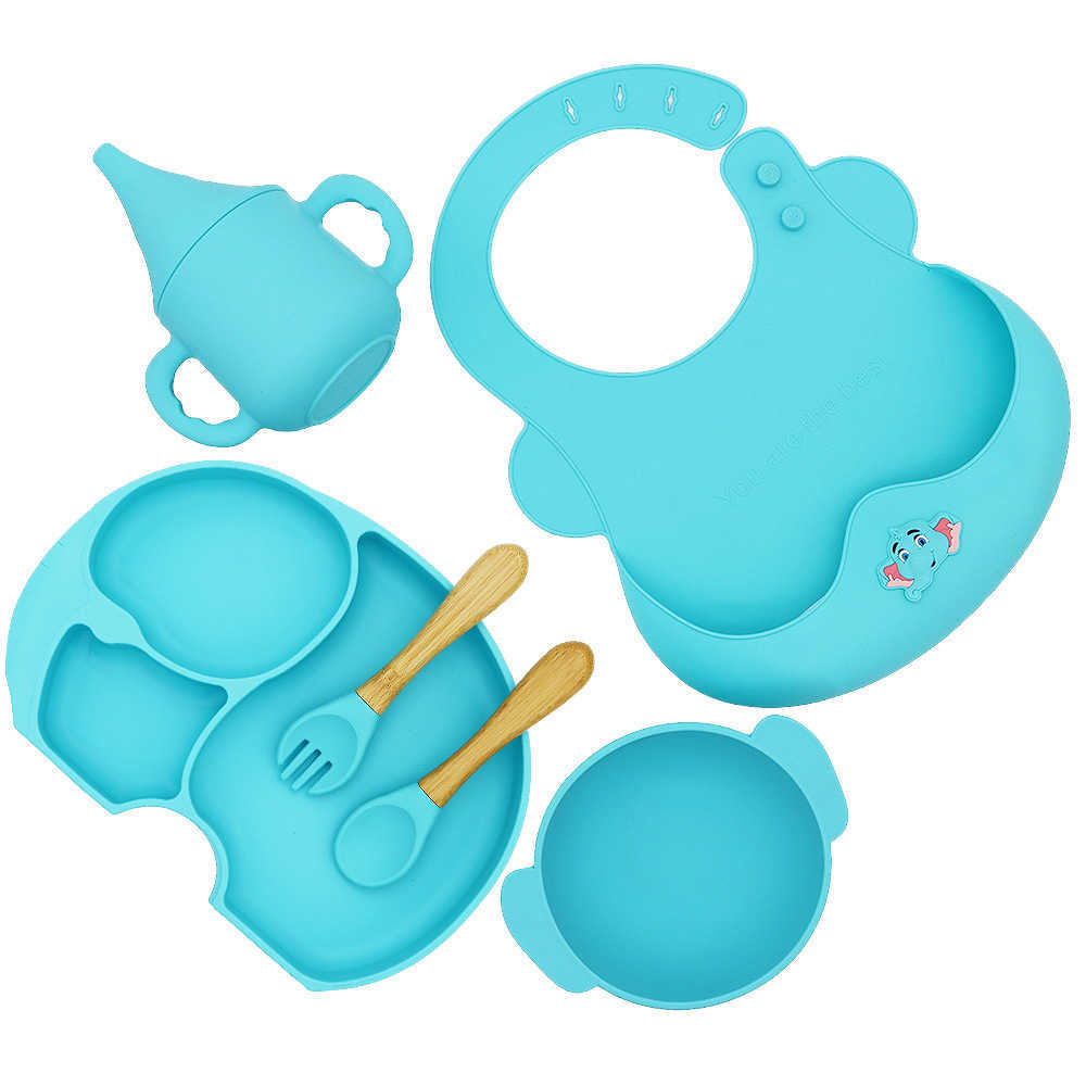 Cups Dishes Utensils 6PCS/Set Silicone Baby Feeding Bowl Tableware For Kids Waterproof Bib Suction Bowl With Spoon Children Dishes Cup Baby Stuff AA230413
Cups Dishes Utensils 6PCS/Set Silicone Baby Feeding Bowl Tableware For Kids Waterproof Bib Suction Bowl With Spoon Children Dishes Cup Baby Stuff AA230413