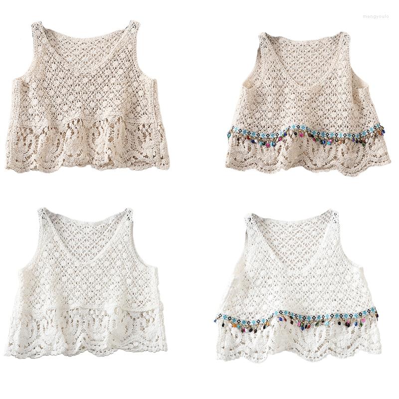 Women's Tanks Women Boho Crochet Sleeveless Cropped For Tank Top V-Neck Hollow Out Knit Floral Camisole Vintage Colorful Crystal Tassel 10CF, White 8039
Women's Tanks Women Boho Crochet Sleeveless Cropped For Tank Top V-Neck Hollow Out Knit Floral Camisole Vintage Colorful Crystal Tassel 10CF, White 8039