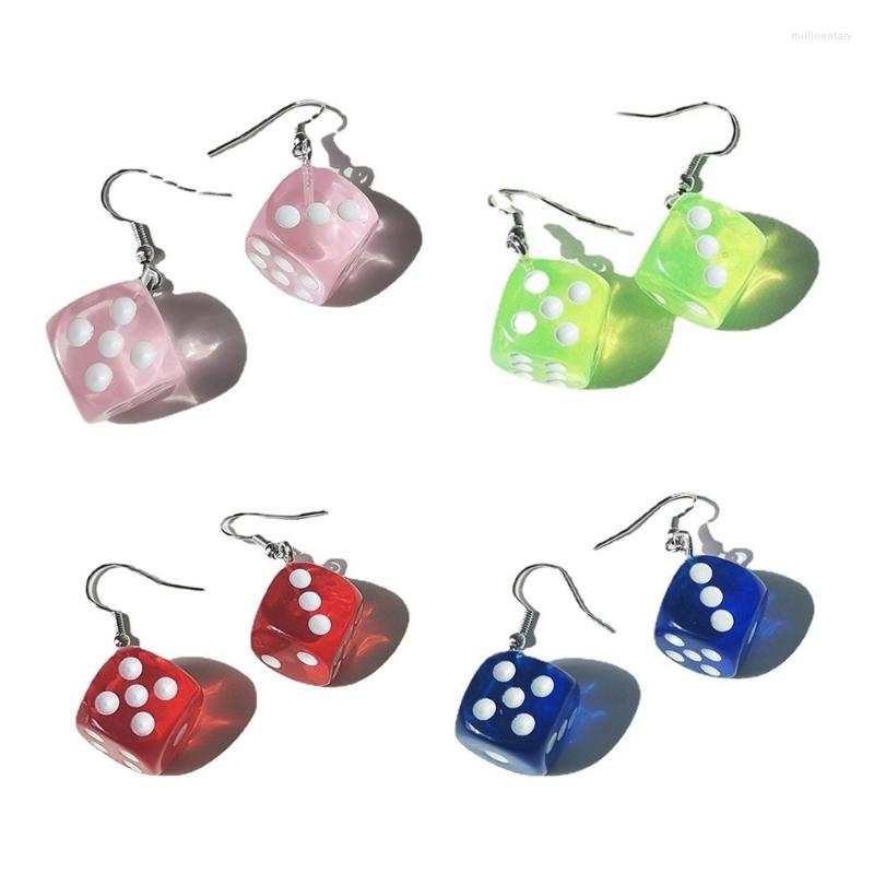 Dangle Earrings Resin Dice-Earrings Cool Funny Cubic Dice-Geometric Drop Aesthetic Cube-Dice Night Club Party Jewelry Decor
Dangle Earrings Resin Dice-Earrings Cool Funny Cubic Dice-Geometric Drop Aesthetic Cube-Dice Night Club Party Jewelry Decor