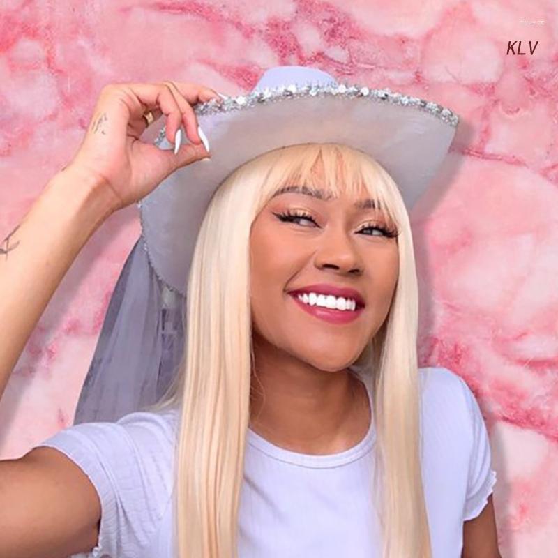 Berets Bride Cowgirl Hat And Veil Western Wedding Decorations Accessory Cowboy Great For Bachelorette Parties, White
Berets Bride Cowgirl Hat And Veil Western Wedding Decorations Accessory Cowboy Great For Bachelorette Parties, White