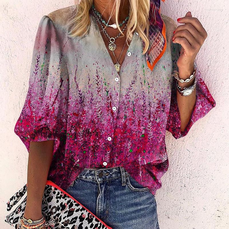 Women's Blouses Vintage Loose Flower Bush Print Women Shirts Office Large Size Long Sleeve V Neck Top Casual Ladies Home Cardigan Blouse, Lzx061
Women's Blouses Vintage Loose Flower Bush Print Women Shirts Office Large Size Long Sleeve V Neck Top Casual Ladies Home Cardigan Blouse, Lzx061