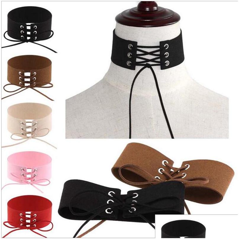 Chokers Vintage Wrap Tie Up Necklace Y Punk Gothic Veet Leather Choker Women Novelty Gifts Drop Delivery Jewelry Necklaces Pe Dhgarden Dhnjm
Chokers Vintage Wrap Tie Up Necklace Y Punk Gothic Veet Leather Choker Women Novelty Gifts Drop Delivery Jewelry Necklaces Pe Dhgarden Dhnjm