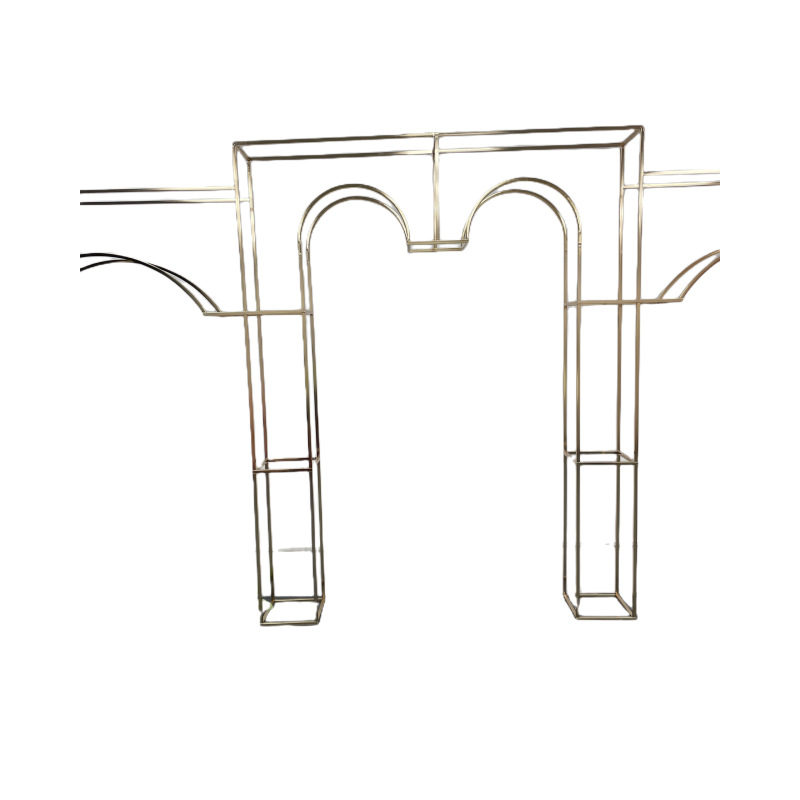 9PCS Wedding Decoration Metal Stand Props Hall Screen Background Frame Column Backdrop Arch Flower Rack Welcome Sign Graduation Scene Floral Wall Back