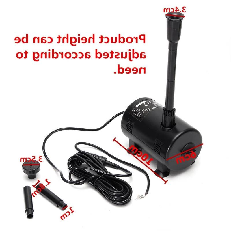 1550L/H DC 12V-24V Brushless Solar Motor Water Pump Portable Mini Submersible Watering Garden Fish Pond Water Fountain Pump Pnlgl