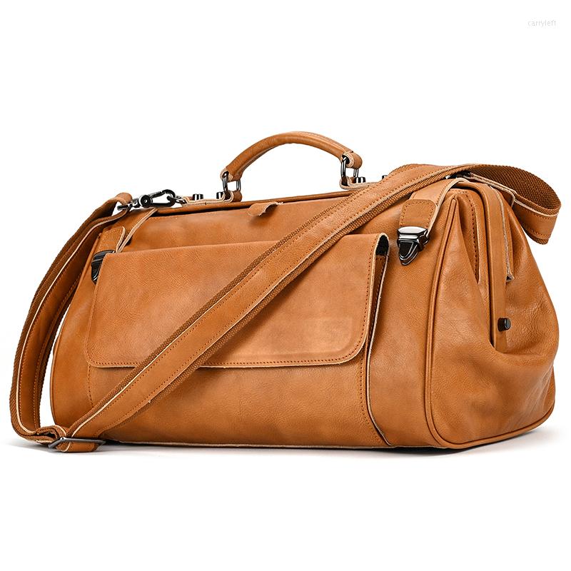 Duffel Bags Luufan Top Quality Vegetable Leather Travel Bag Genuine Duffle Men Women Cowhide Weekender Tote Business, Cowleather2
Duffel Bags Luufan Top Quality Vegetable Leather Travel Bag Genuine Duffle Men Women Cowhide Weekender Tote Business, Cowleather2