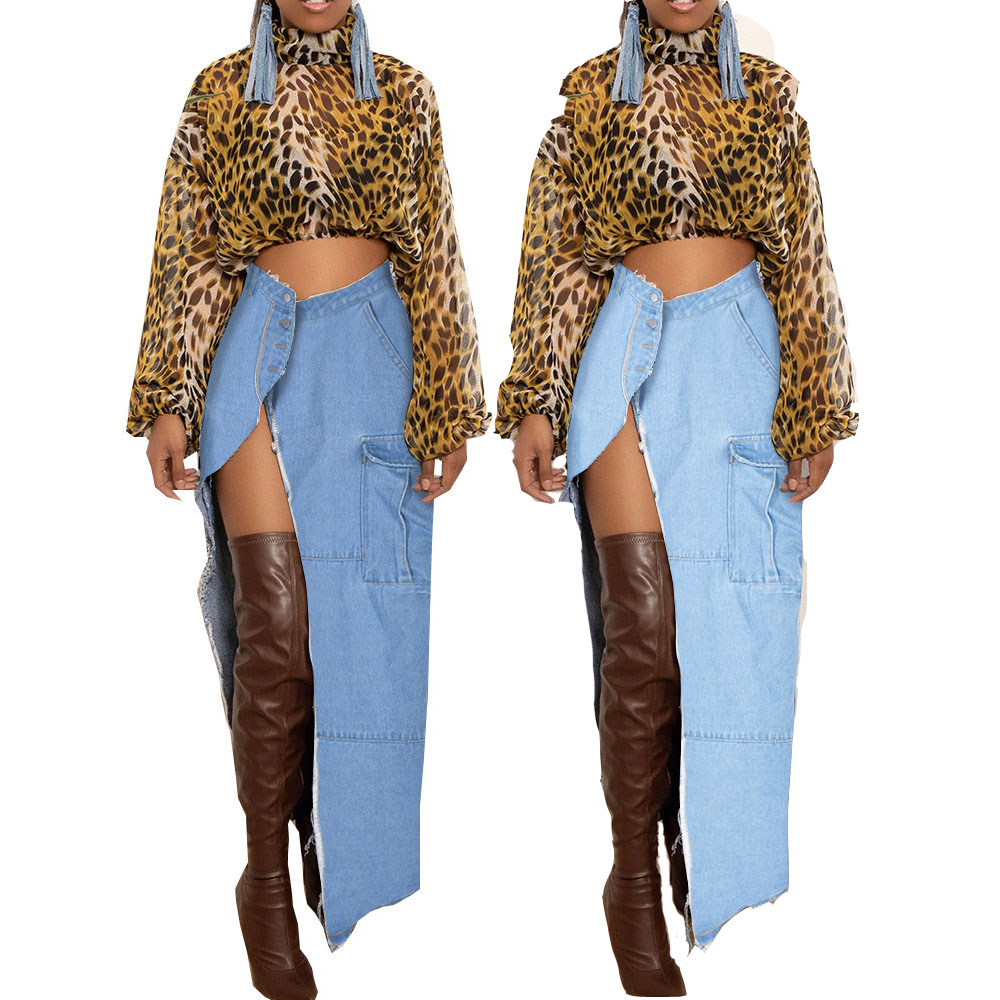 2023 Designer Vintage Denim Skirts for Women Summer Y2k Tassel Irregular Split Maxi Skirt Casual Streetwear Side Multi Pockets Dresses Wholesale Bulk Clothes 9711, Blue
2023 Designer Vintage Denim Skirts for Women Summer Y2k Tassel Irregular Split Maxi Skirt Casual Streetwear Side Multi Pockets Dresses Wholesale Bulk Clothes 9711, Blue