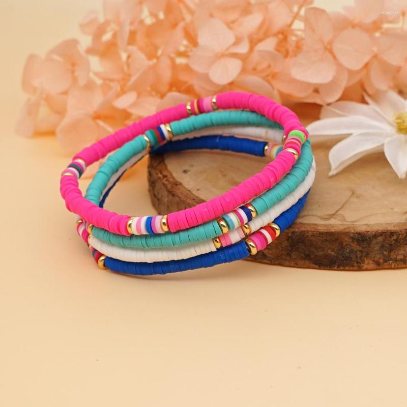 Strand YASTYT Beach Surfing Bracelets 4mm Polymer Clay Elastic Bracelet Boho Beaded For Girl Woman
Strand YASTYT Beach Surfing Bracelets 4mm Polymer Clay Elastic Bracelet Boho Beaded For Girl Woman