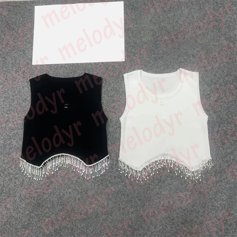 Fashion Designer Tanks Short T Shirts Diamond Tassels Metal Letter Knitted Vest Nightclub Clothing, Black
Fashion Designer Tanks Short T Shirts Diamond Tassels Metal Letter Knitted Vest Nightclub Clothing, Black