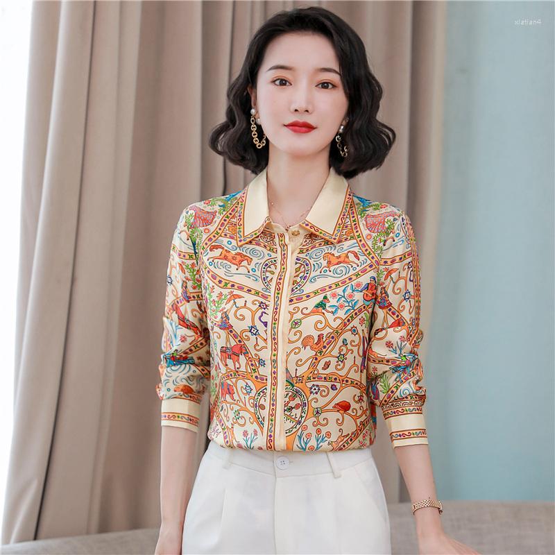 Women' Blouses Elegant Ladies Shirts Fashion Printing Women Chic Spring Autumn Causal Long Sleeve Slim Mujer Blusas, Mixed color
Women' Blouses Elegant Ladies Shirts Fashion Printing Women Chic Spring Autumn Causal Long Sleeve Slim Mujer Blusas, Mixed color