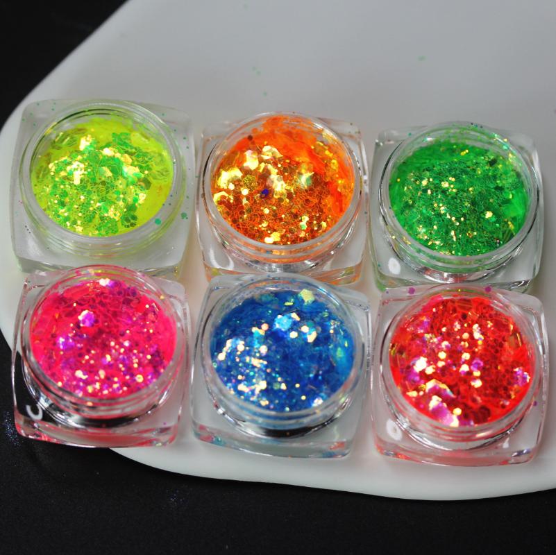 Nail Glitter Neon Chunky Holographic Hexagon Mixed Flakes Sparkle Sequin Confetti Manicure 3D Decoration Supplies CosmeticNail
Nail Glitter Neon Chunky Holographic Hexagon Mixed Flakes Sparkle Sequin Confetti Manicure 3D Decoration Supplies CosmeticNail