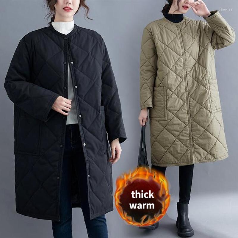 Women's Trench Coats Women Jacket Parka Diamond Plaid Coat Autumn Winter Casual Long Loose Solid Black Thick Warm Clothing Parkas
Women's Trench Coats Women Jacket Parka Diamond Plaid Coat Autumn Winter Casual Long Loose Solid Black Thick Warm Clothing Parkas