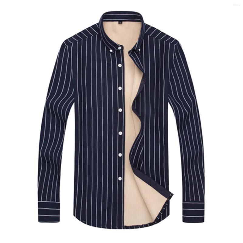 Men's Casual Shirts Male Winter Warm Shirt H Striped Print Turn Down Collar Long Sleeve, Navy
Men's Casual Shirts Male Winter Warm Shirt H Striped Print Turn Down Collar Long Sleeve, Navy