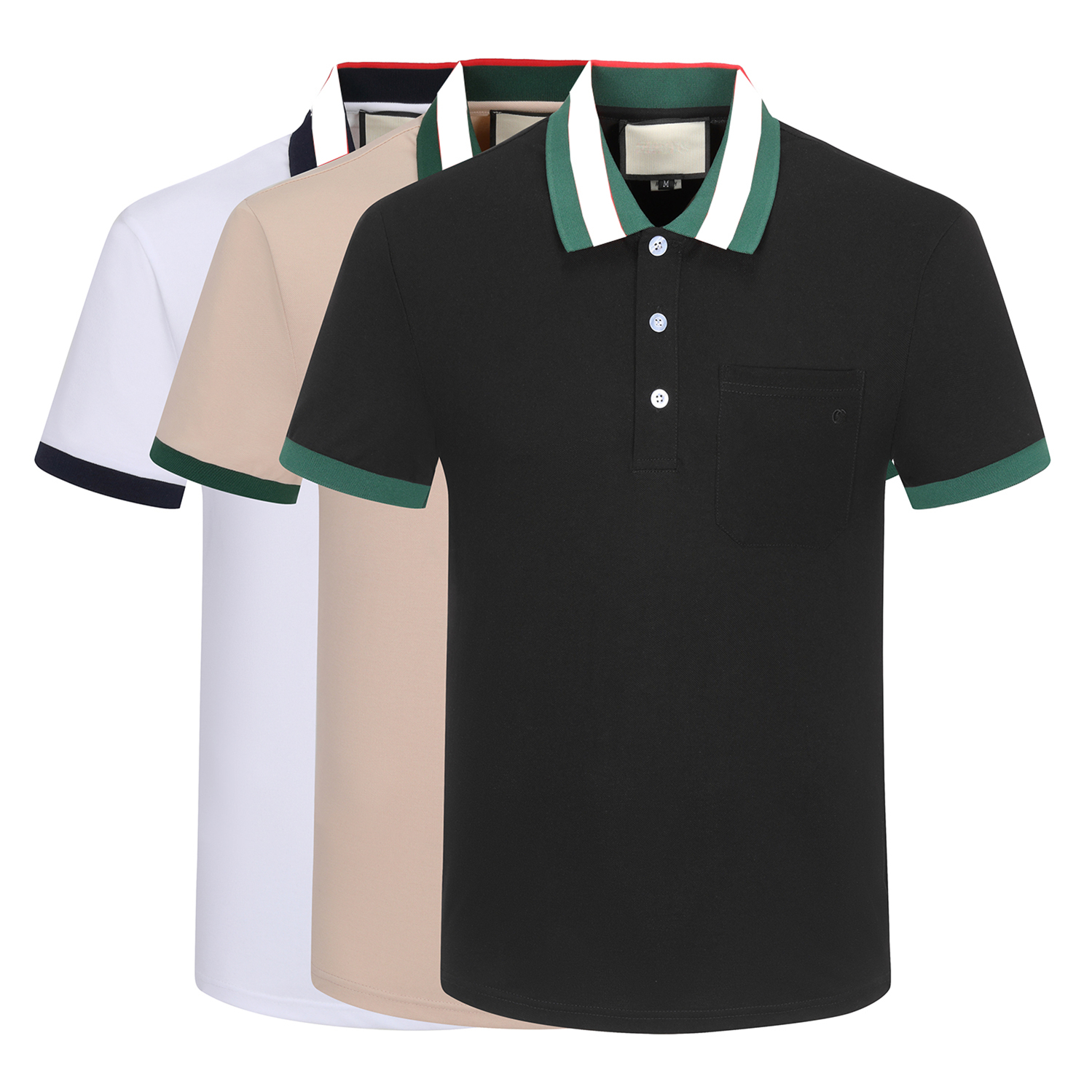 Designer luxury mens polo shirts t-shirt fashion business casual short sleeve 100% cotton high quality breathableCultivate one's stripeBig yardsM-3XL, White
Designer luxury mens polo shirts t-shirt fashion business casual short sleeve 100% cotton high quality breathableCultivate one's stripeBig yardsM-3XL, White