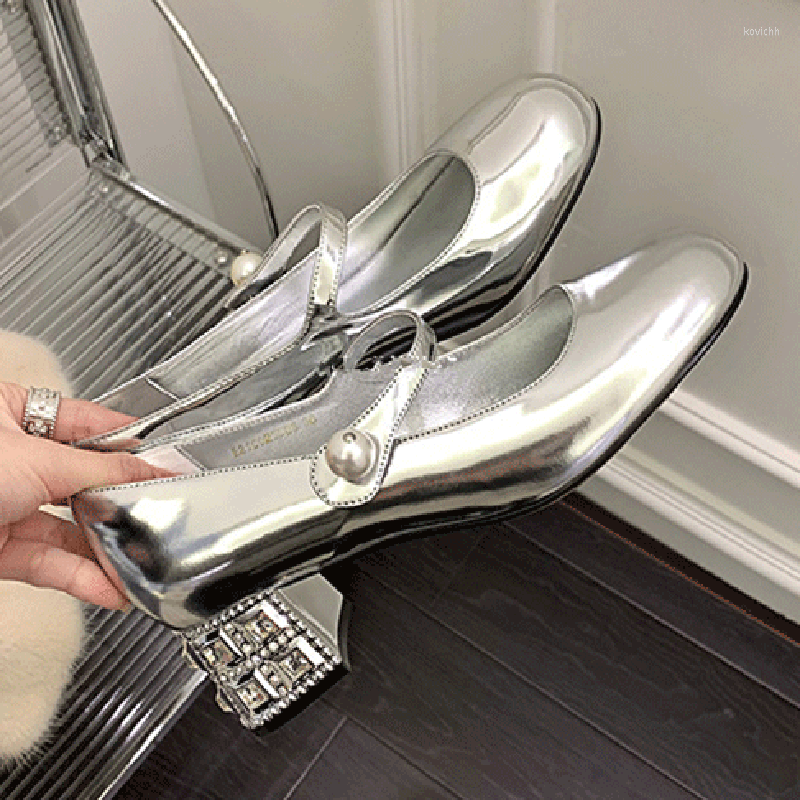 Dress Shoes Pearl Buckle Mary Janes Chunky High Heels For Ladies Patent Leather Beading Belt Women's Pumps Chaussure Zapatos Mujer, Black
Dress Shoes Pearl Buckle Mary Janes Chunky High Heels For Ladies Patent Leather Beading Belt Women's Pumps Chaussure Zapatos Mujer, Black