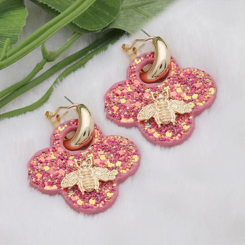 Dangle Earrings NeeFuWoFu Flash Leather For Woman Honeybee Clover Drop Large Long Brincos Oorbellen Leopard Wholesale Accessories
Dangle Earrings NeeFuWoFu Flash Leather For Woman Honeybee Clover Drop Large Long Brincos Oorbellen Leopard Wholesale Accessories