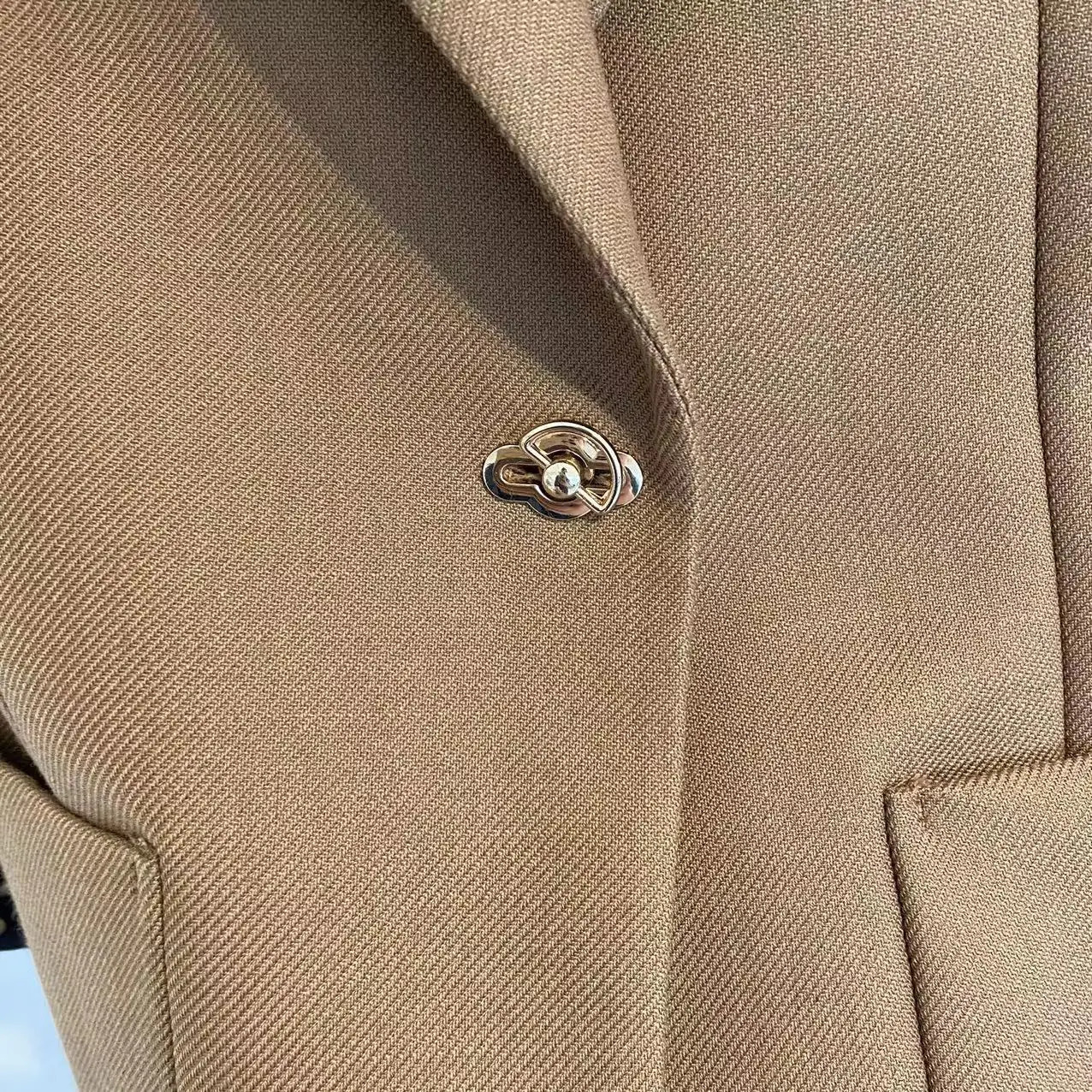 Women's Wool Blends Naizaiga 100 worsted wool camel black Haute Couture SINGLE One Button Jacket Women spring autumn coat female overcoat MX1 231