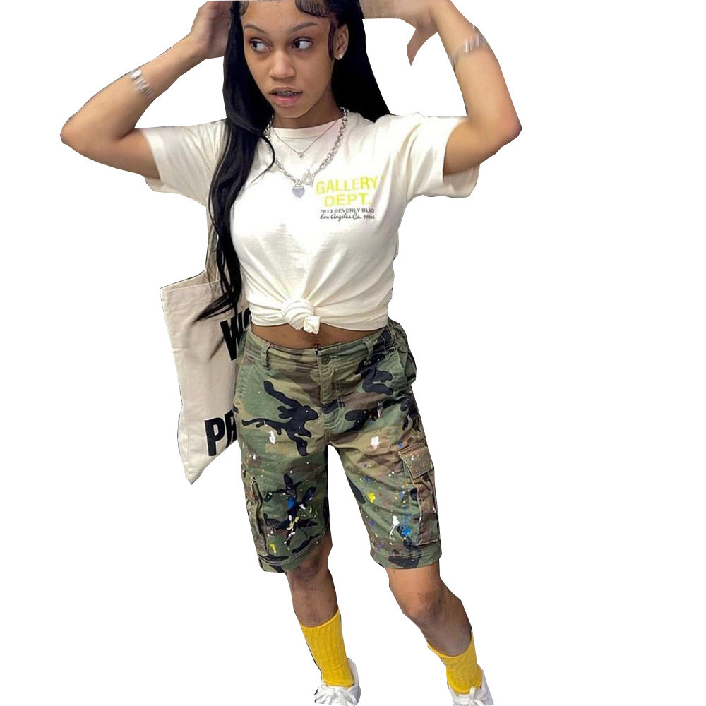 2023 Designer Camouflage Print Shorts Summer Women Clothing Biker Joggers Sweatpants Y2k Casual Sports Loose Short Pants Side Pockets Wholesale Bulk Clothes 9721, Camouflage green
2023 Designer Camouflage Print Shorts Summer Women Clothing Biker Joggers Sweatpants Y2k Casual Sports Loose Short Pants Side Pockets Wholesale Bulk Clothes 9721, Camouflage green
