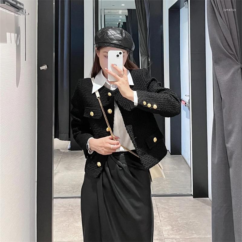 Women' Jackets 2023 European And American Fashion Autumn Winter Women' Round Neck Long-sleeved Tweed Temperament Jacket, Black
Women' Jackets 2023 European And American Fashion Autumn Winter Women' Round Neck Long-sleeved Tweed Temperament Jacket, Black
