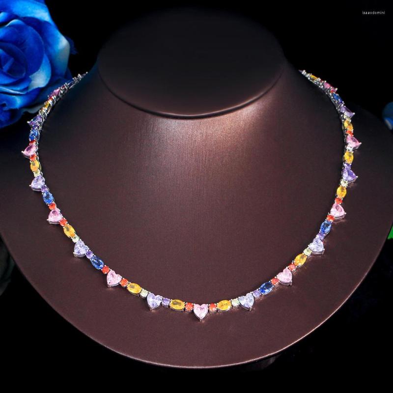 Chains ThreeGraces Beautiful Multicolor Cubic Zirconia Love Heart Shape Link Chain Necklace For Women Fashion Daily Prom Jewelry PN149
Chains ThreeGraces Beautiful Multicolor Cubic Zirconia Love Heart Shape Link Chain Necklace For Women Fashion Daily Prom Jewelry PN149