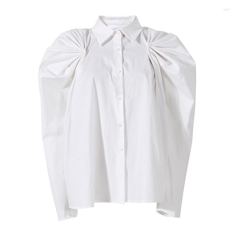 Women's Blouses SeeBeautiful Simple Loose Shirt Lapel Long Sleeve Single Breasted Blouse All Match Women Summer 2023 Fashion G645, White
Women's Blouses SeeBeautiful Simple Loose Shirt Lapel Long Sleeve Single Breasted Blouse All Match Women Summer 2023 Fashion G645, White