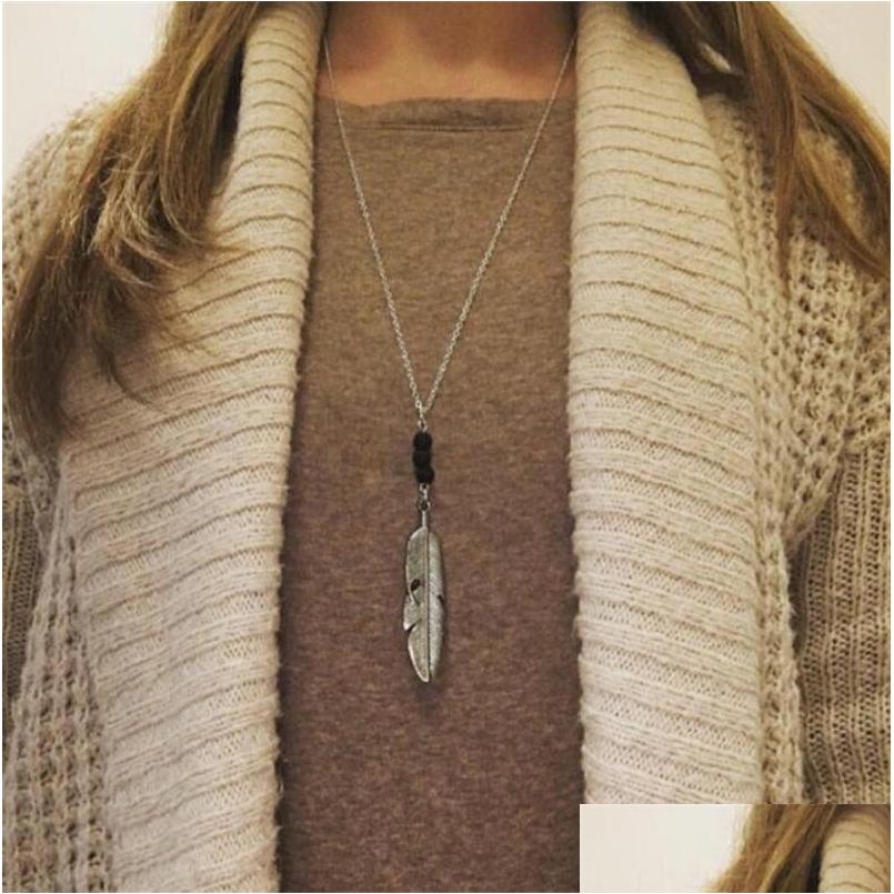 Pendant Necklaces Lavarock Bead Feather/Leaves Tassel Long Necklace Aromatherapy Essential Oil Diffuser Black Lava Jewelry D Dhgarden Dhgcb
Pendant Necklaces Lavarock Bead Feather/Leaves Tassel Long Necklace Aromatherapy Essential Oil Diffuser Black Lava Jewelry D Dhgarden Dhgcb
