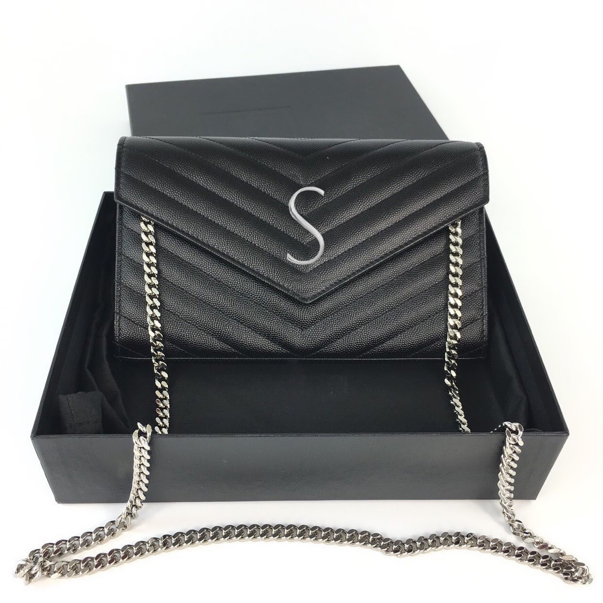 caviar woc envelope satchel Bags yslity Women purse mens Luxury designer bag Genuine Leather handbag the tote bag with box metal chain crossbody Shoulder Clutch Bags, Khaki gold
caviar woc envelope satchel Bags yslity Women purse mens Luxury designer bag Genuine Leather handbag the tote bag with box metal chain crossbody Shoulder Clutch Bags, Khaki gold